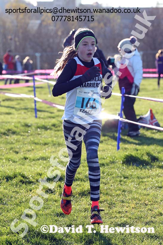 Girls under-13s North Eastern Cross Country Chanpionships. Photo: David T. Hewitson/Sports for All Pics
